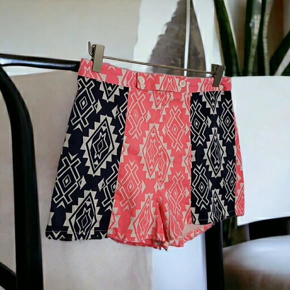 Flying Tomato Summer Neon Pink Print Bootie Boho Festival Shorts Beach JR Large - Picture 12 of 13